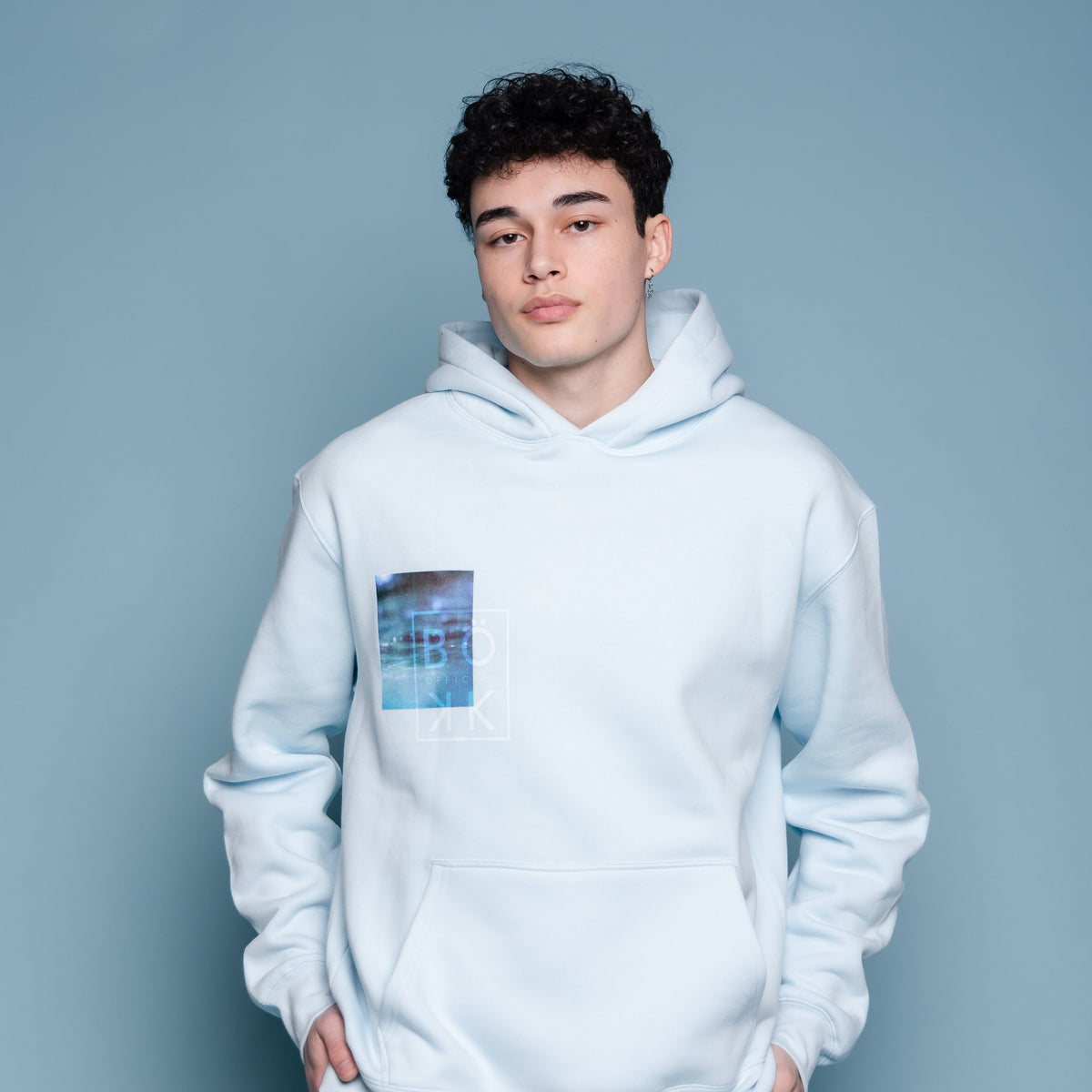 Hoodie in Ocean blue