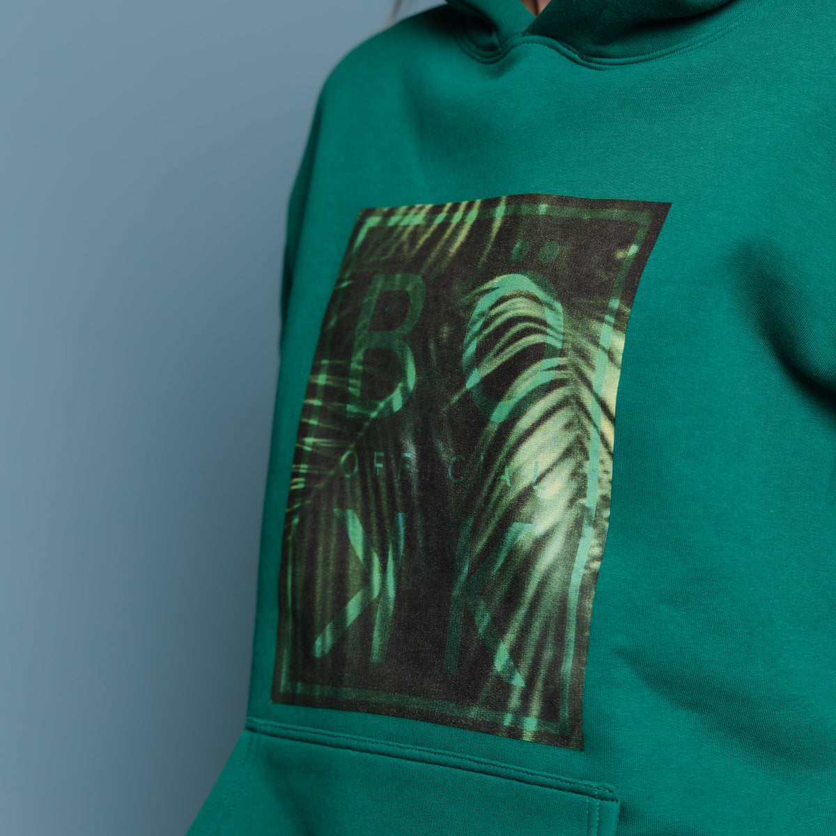 Hoodie in Forest green