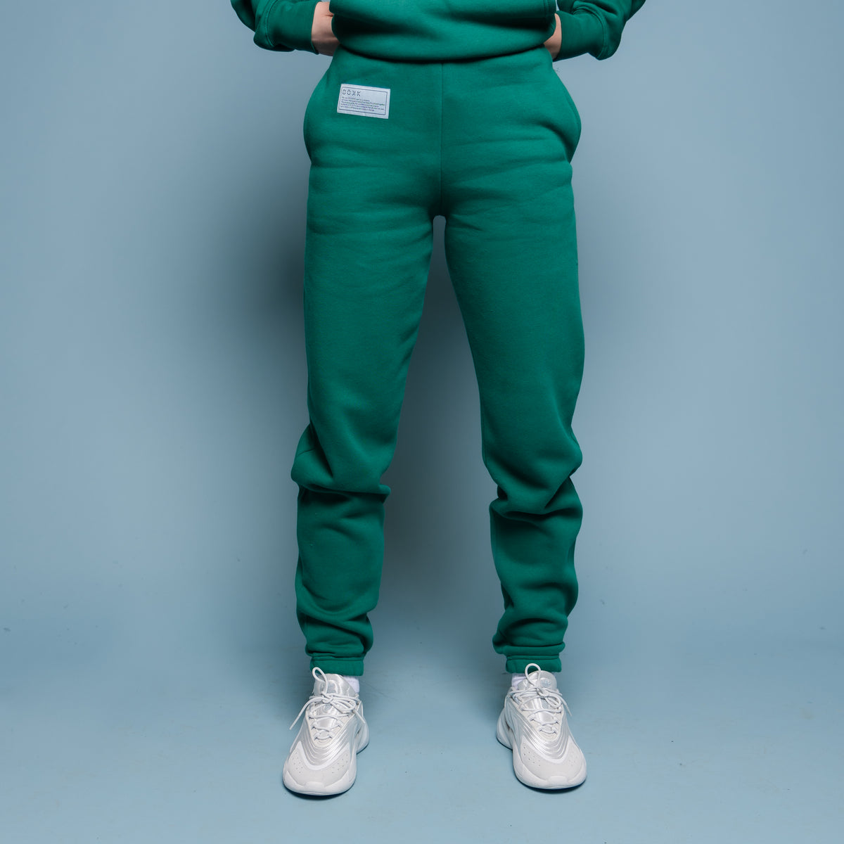 Joggers in Forest green