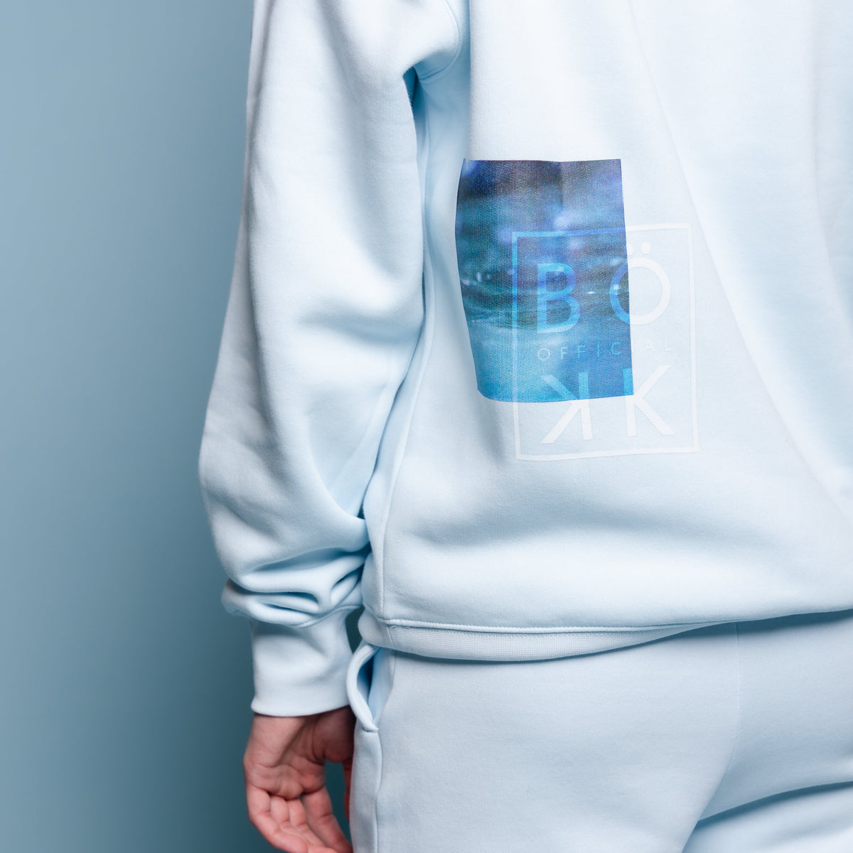 Crew Neck Sweater in Ocean blue