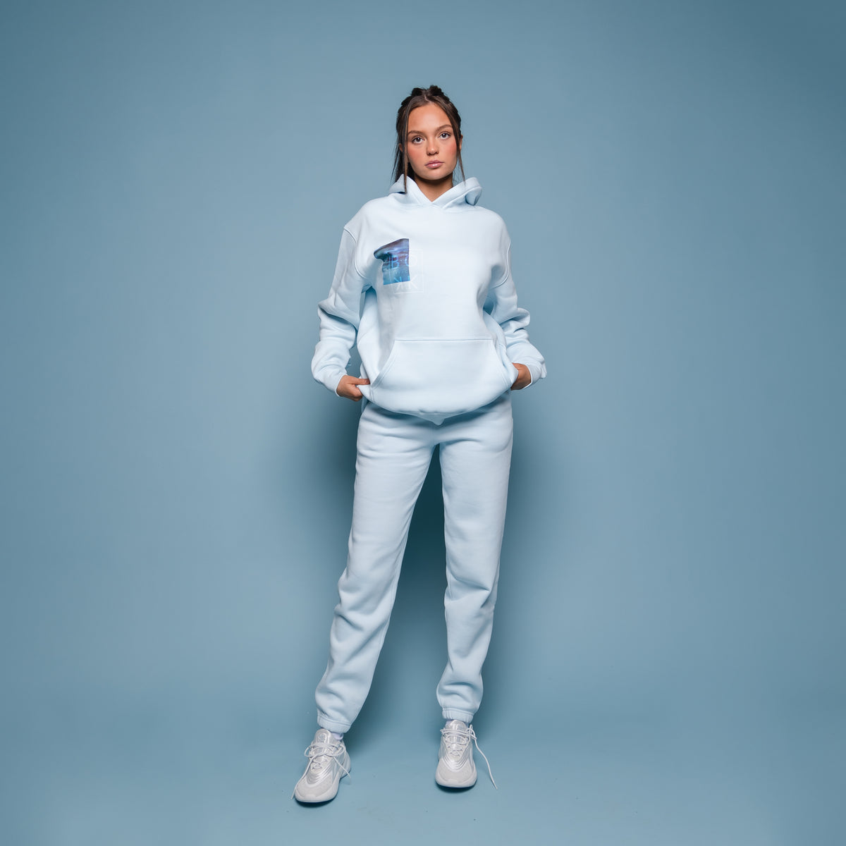 Hoodie in Ocean blue