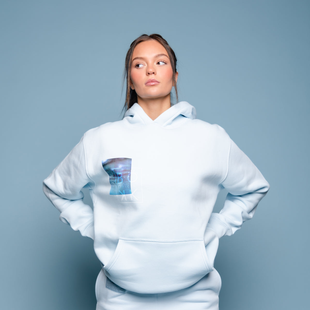 Hoodie in Ocean blue